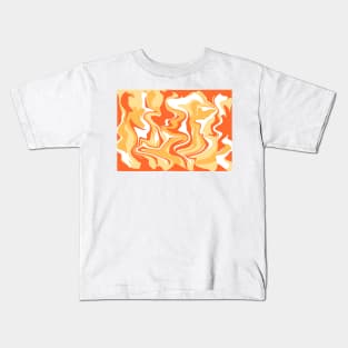 Abstract Dessert Tones Inspired Organic Flow Kids T-Shirt